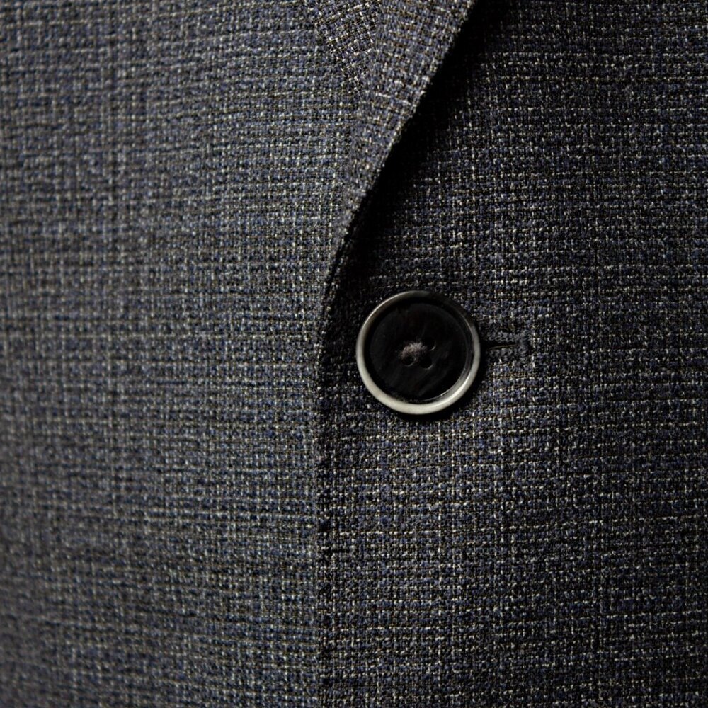 Mens Wool Blazer Jacket Gray | Size 42 L | Hugo Boss - Picture 3 of 8